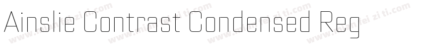 Ainslie Contrast Condensed Regular字体转换